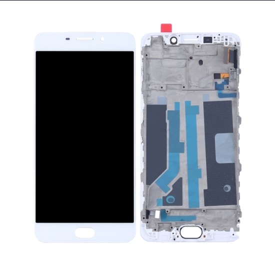 Touch+Display com Frame Oppo R9 (F1 Plus) 5,5" Branco Touch+Display com Frame Oppo R9 (F1 Plus) 5,5" Branco